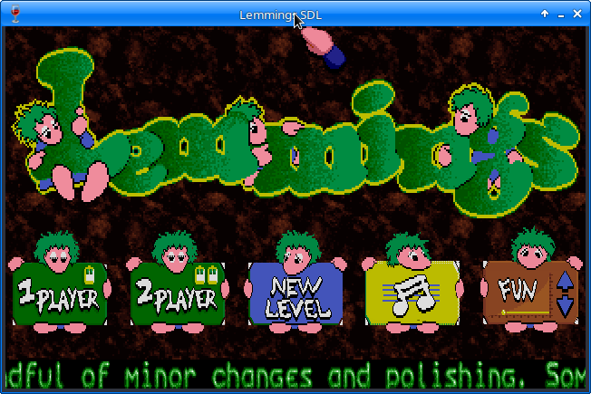 LemmingsSDL gameplay screenshot 1
